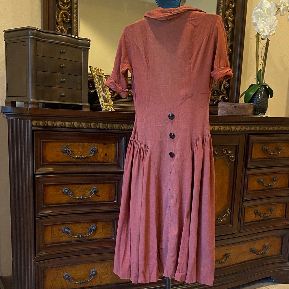 1950’s Vintage Dress with Button Detail